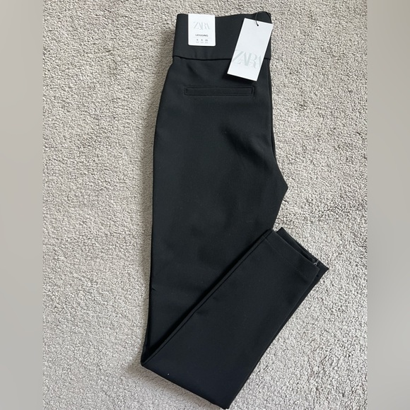 Brand new with tag Zara leggings size S. Zipper at bottom of leg 7385/270/800 - Picture 5 of 5